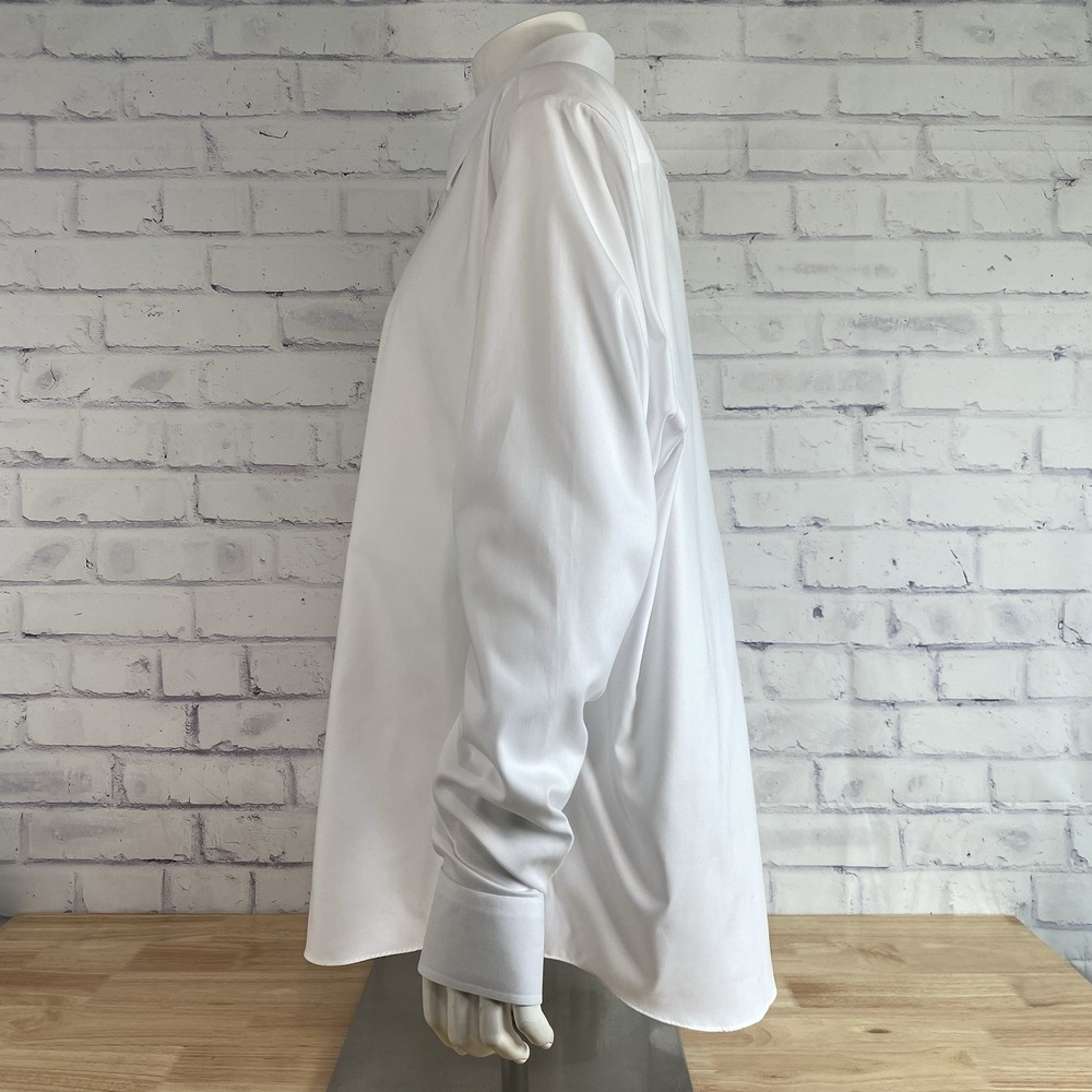 UNTUCKit Shirt Men's 3XL Long Sleeve Button Up Wrinkle Free Las Cases White - Picture 6 of 16